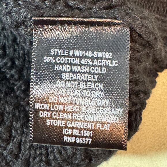 Sanctuary Women's sz Small Black Short Sleeve Knit Sweater New with Tags - Picture 6 of 9